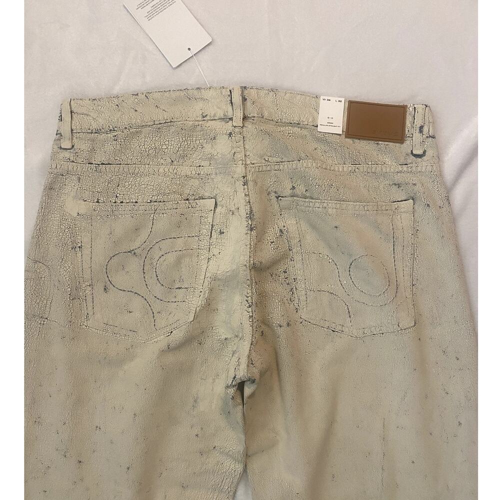 Eytys Orion Straight-Leg Jeans Off-White Chalk Men's 34x32 NWT